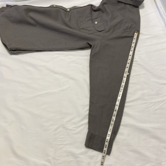 OLD NAVY,ON,MEN,GRAY,LINEN BLEND,BUTTON UP,LONG SLEEVE SHIRT.SIZE-XL. - Picture 7 of 13